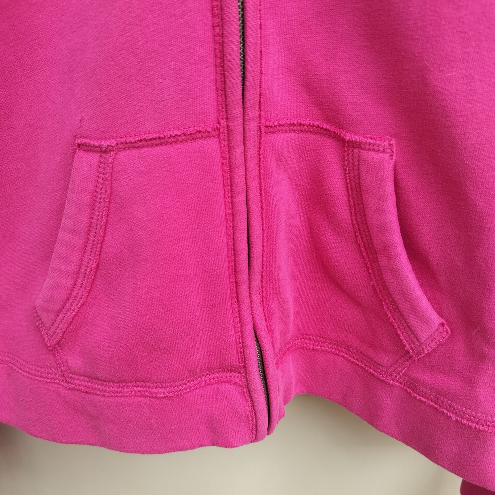 Abercrombie‎ & Fitch Y2K Logo Applique Hoodie Pink A&F Classic Preppy - Picture 2 of 8